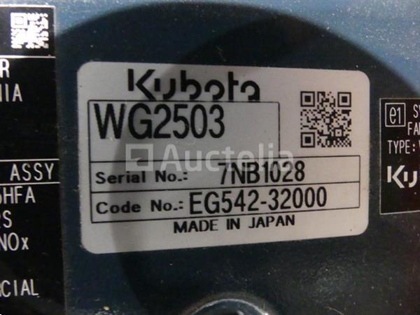 Grote foto kubota wg2503 aardgasmotor agrarisch tractor onderdelen