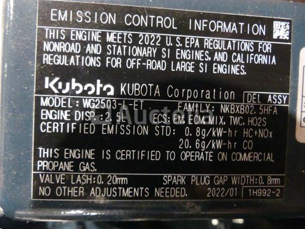 Grote foto kubota wg2503 aardgasmotor agrarisch tractor onderdelen