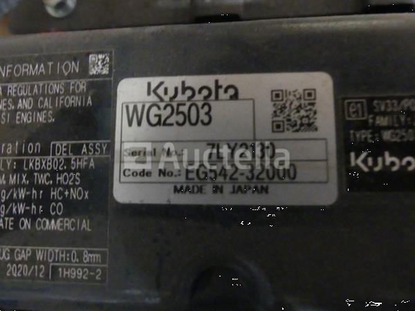 Grote foto kubota wg2503 aardgasmotor agrarisch tractor onderdelen