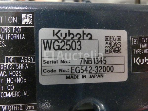 Grote foto kubota wg2503 aardgasmotor agrarisch tractor onderdelen