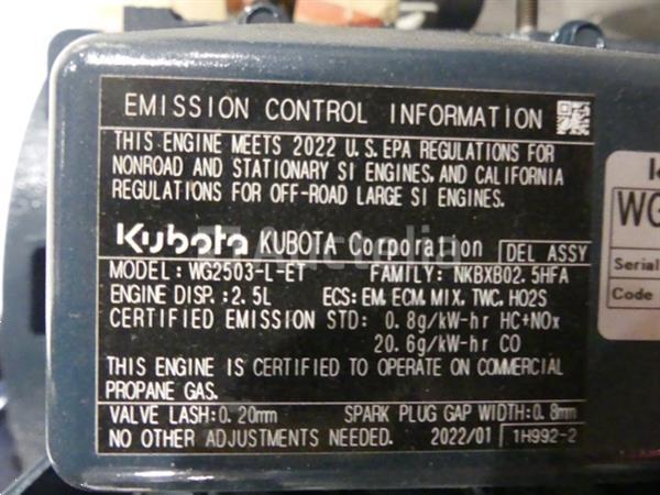 Grote foto kubota wg2503 aardgasmotor agrarisch tractor onderdelen