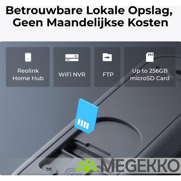 Grote foto reolink d340b met chime 64gb sd kaart computers en software overige computers en software