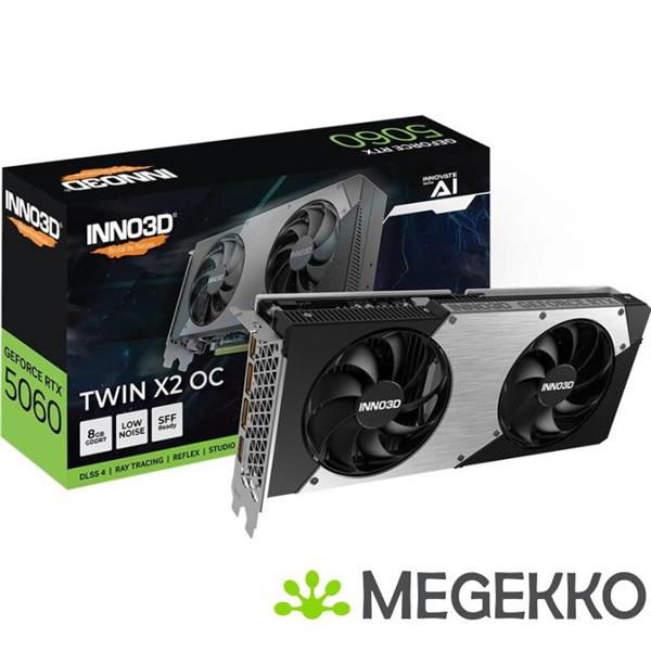 Grote foto inno3d geforce rtx 5060 twin x2 oc 8gb computers en software videokaarten