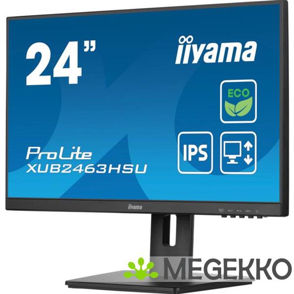 Grote foto iiyama prolite xub2463hsu b1 24 full hd eco ips monitor computers en software overige computers en software