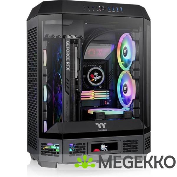 Grote foto thermaltake the tower 600 midi tower zwart computers en software behuizingen en kasten