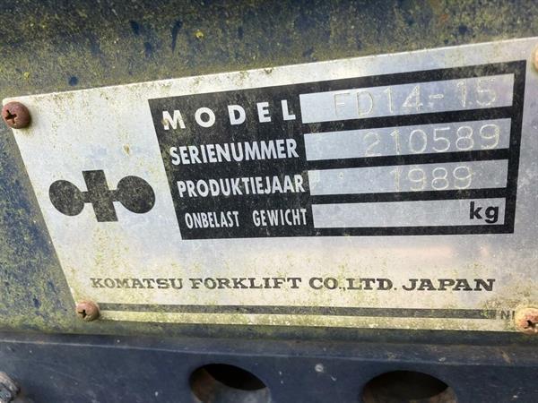 Grote foto komatsu agrarisch heftrucks