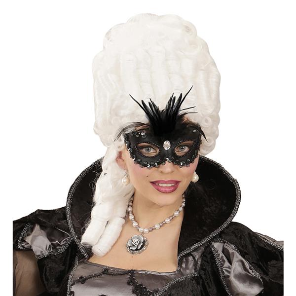 Grote foto zwarte oogmasker pailletten en glitters verzamelen overige verzamelingen