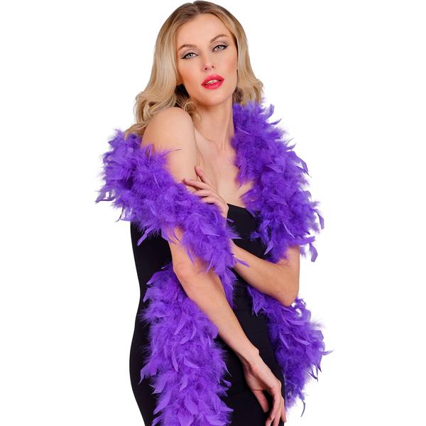 Grote foto paars boa veren 1 8m verzamelen overige verzamelingen