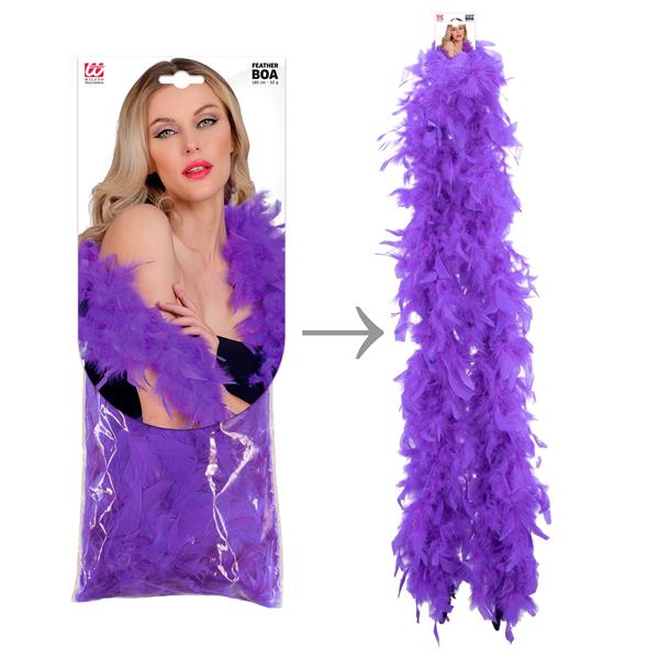 Grote foto paars boa veren 1 8m verzamelen overige verzamelingen