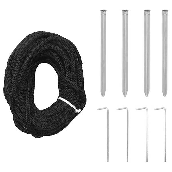 Grote foto vidaxl led kerstboom met grondspiesjes met 800 led goud 400 cm ijzer diversen overige diversen