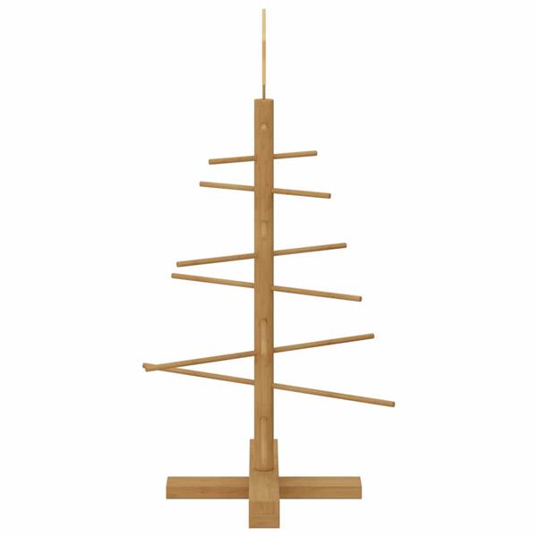 Grote foto vidaxl houten kerstboom met standaard bruin 75 cm bamboe diversen overige diversen