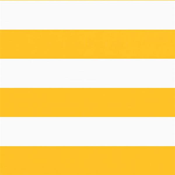 Grote foto vidaxl balkonscherm geel en wit gestreept 120x1000 cm tuin en terras overige tuin en terras