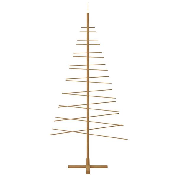 Grote foto vidaxl houten kerstboom met standaard bruin 210 cm bamboe diversen overige diversen