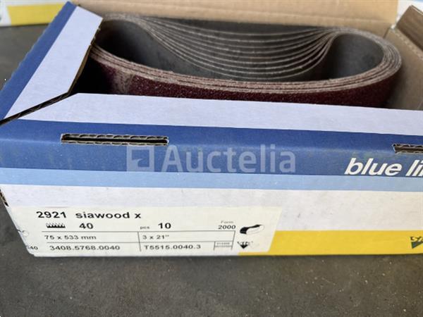 Grote foto partij schuurbanden bleu line in 4 dozen doe het zelf en verbouw gereedschappen en machines