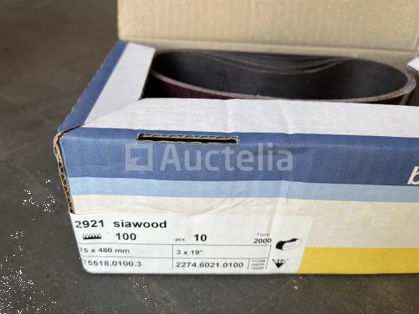 Grote foto partij schuurbanden bleu line in 4 dozen doe het zelf en verbouw gereedschappen en machines