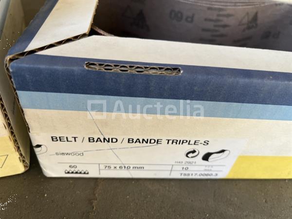 Grote foto partij schuurbanden bleu line in 4 dozen doe het zelf en verbouw gereedschappen en machines