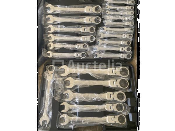 Grote foto 22 delige flexibele ringratel steeksleutel set 6 32mm doe het zelf en verbouw gereedschappen en machines