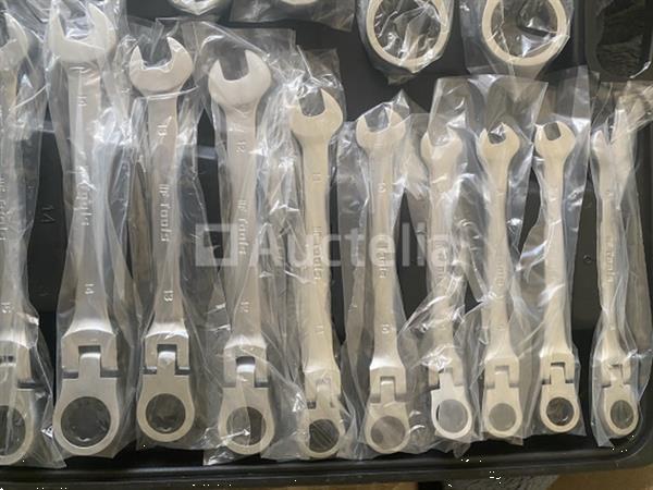 Grote foto 22 delige flexibele ringratel steeksleutel set 6 32mm doe het zelf en verbouw gereedschappen en machines