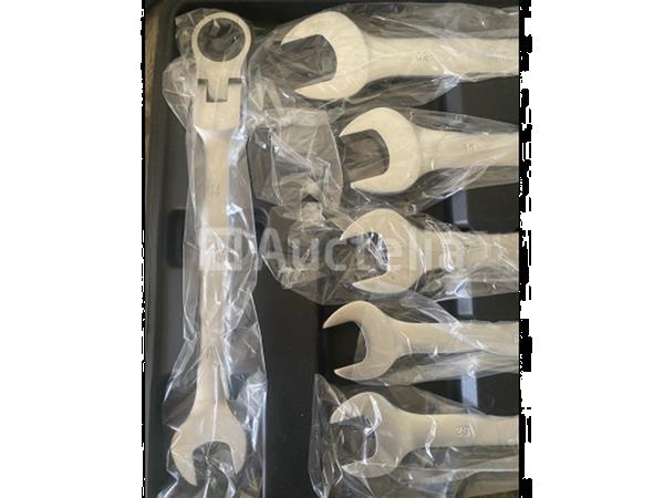 Grote foto 22 delige flexibele ringratel steeksleutel set 6 32mm doe het zelf en verbouw gereedschappen en machines