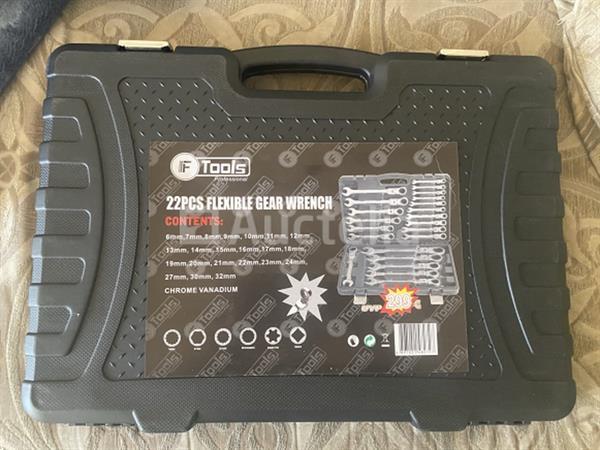 Grote foto 22 delige flexibele ringratel steeksleutel set 6 32mm doe het zelf en verbouw gereedschappen en machines