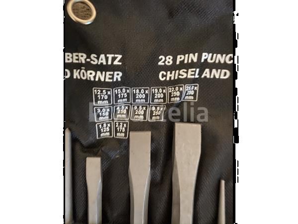 Grote foto beitel en doorslagen set 28 dlg. cv doe het zelf en verbouw gereedschappen en machines