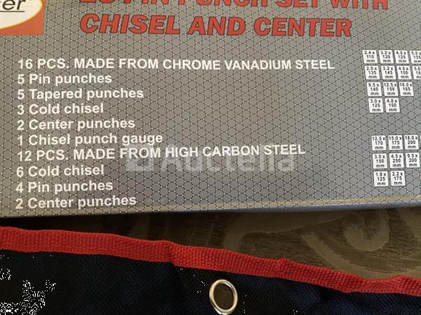 Grote foto beitel en doorslagen set 28 dlg. cv doe het zelf en verbouw gereedschappen en machines