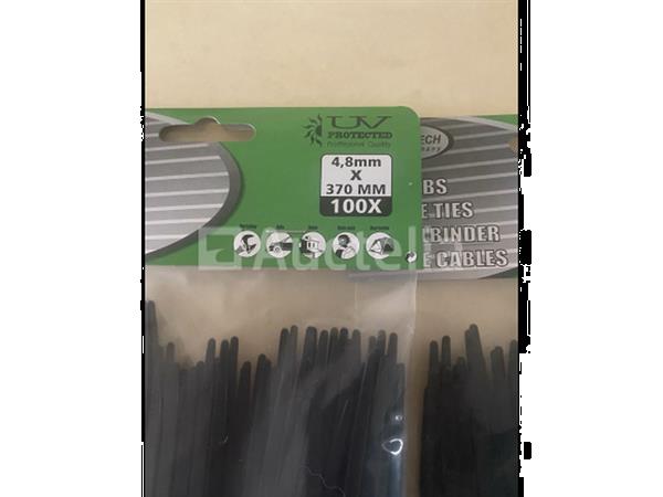 Grote foto 400 zwarte tie ribs 4 8x370 mm in 4 pakken van 100 doe het zelf en verbouw gereedschappen en machines