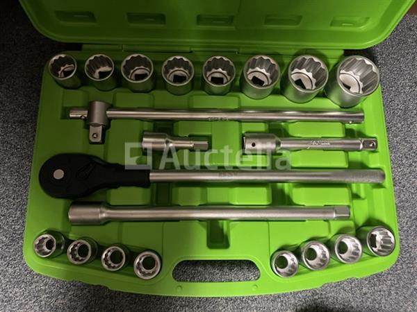 Grote foto zware doppenset met ratel 19 50 mm doe het zelf en verbouw gereedschappen en machines