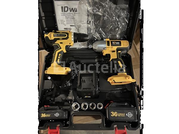 Grote foto accu set slagmoersleutel en schroefmachine 36v doe het zelf en verbouw gereedschappen en machines