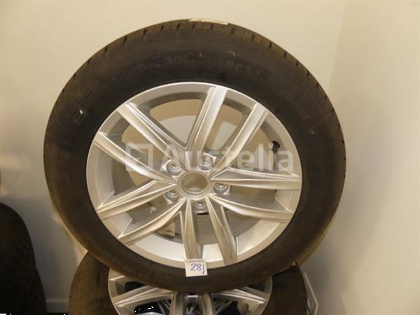 Grote foto 4 zomerbanden op aluminium velgen continental contiecocontact 5 205 55 r16v agrarisch wielen