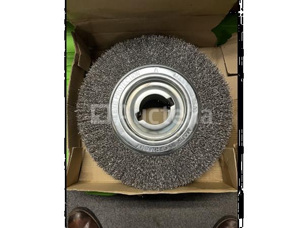 Grote foto ronde borstel staaldraad gegolfd 250x60mm doe het zelf en verbouw gereedschappen en machines