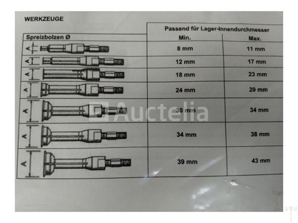 Grote foto stahlkaiser binnen en buitenlager trekkerset 10 delig doe het zelf en verbouw gereedschappen en machines