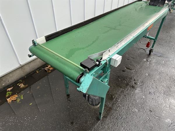 Grote foto schoemans transportband voor fruit 250 x 50 cm agrarisch transportbanden