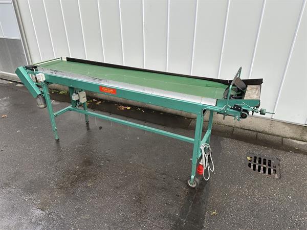 Grote foto schoemans transportband voor fruit 250 x 50 cm agrarisch transportbanden