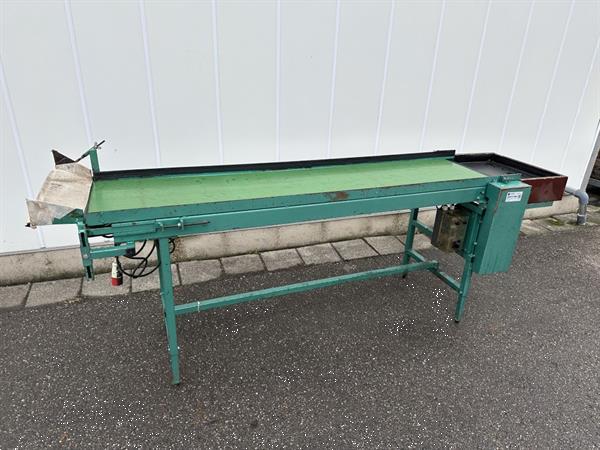 Grote foto schoemans transportband voor fruit 210 x 50 cm agrarisch transportbanden