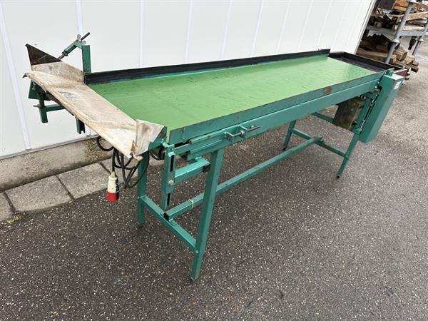 Grote foto schoemans transportband voor fruit 210 x 50 cm agrarisch transportbanden