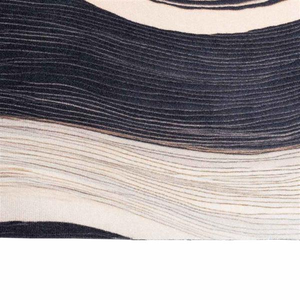 Grote foto vidaxl keuken vloerkleed art deco zwart 150 x 45 cm fluweel tuin en terras overige tuin en terras