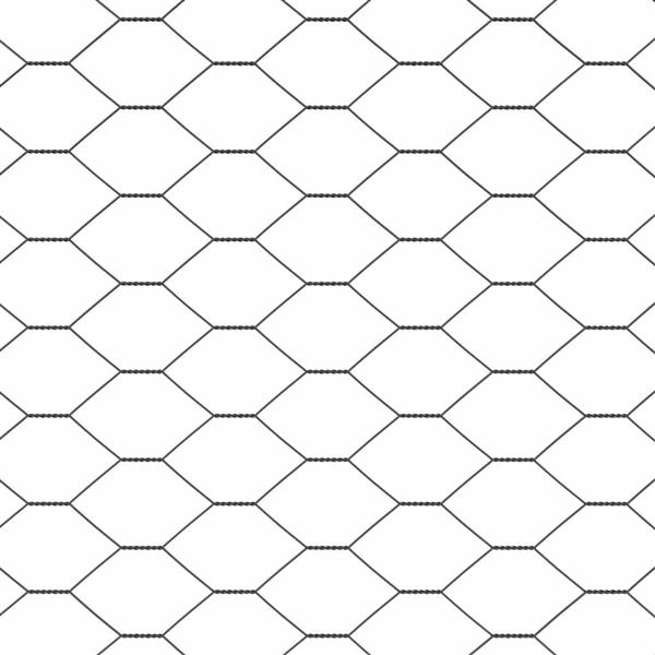 Grote foto vidaxl hexagon hek grijs 0 5 x 10 m staal tuin en terras hekken en schuttingen