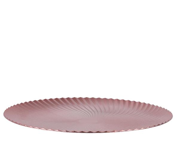 Grote foto onderbord parelmoer roze 33 cm rond kunststof verzamelen overige verzamelingen