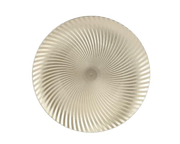 Grote foto onderbord champagne goud 33 cm rond kunststof verzamelen overige verzamelingen