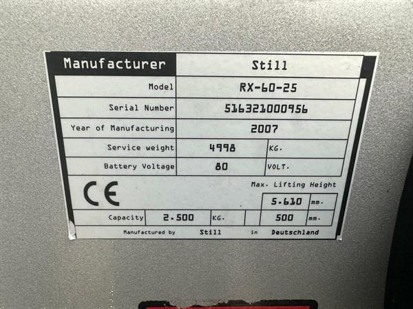 Grote foto vs 22428 elektrische triplex heftruck still rx60 25 sidehift agrarisch heftrucks