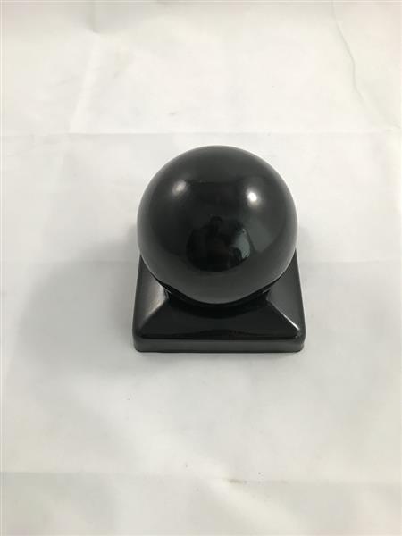 Grote foto paal cover zwart met bol 9 1 cm x 9 1 cm tuin en terras tuindecoratie