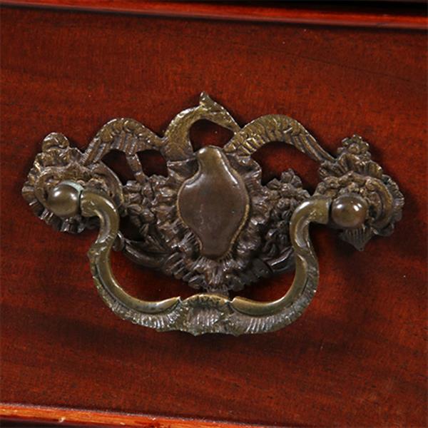 Grote foto kleine haagse commode in mahonie 3 zijdig gebogen met 4 laden no.342015 antiek en kunst stoelen en banken