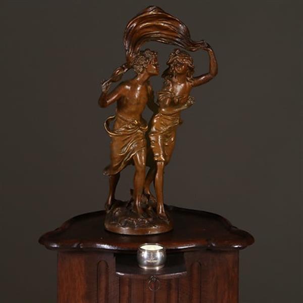 Grote foto stel van 2 luikse pedestals met uittrekbaar blaadje voor een kandelaar ca 1850 no.342045 antiek en kunst overige in antiek gebruiksvoorwerpen