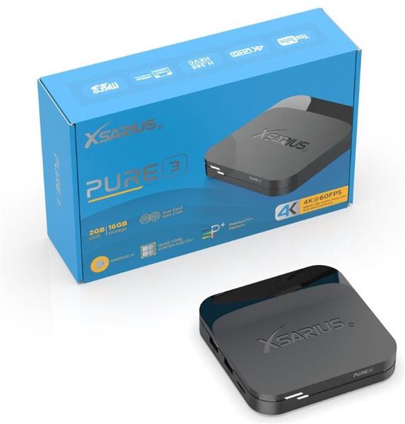 Grote foto xsarius pure 3 uhd 4k android 11 media player telecommunicatie zenders en ontvangers