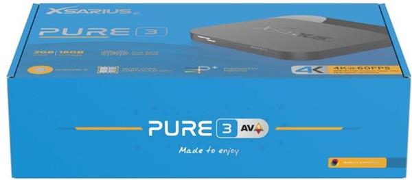 Grote foto xsarius pure 3 uhd 4k android 11 media player telecommunicatie zenders en ontvangers