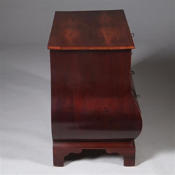 Grote foto kleine haagse commode in mahonie 3 zijdig gebogen met 4 laden no.342015 antiek en kunst stoelen en banken