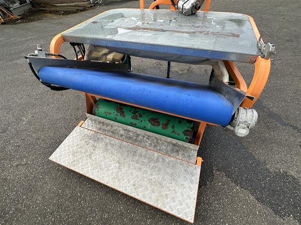 Grote foto ortomec tp 140b getrokken bladgroente oogstmachine 140 cm met wielen agrarisch oogstmachines