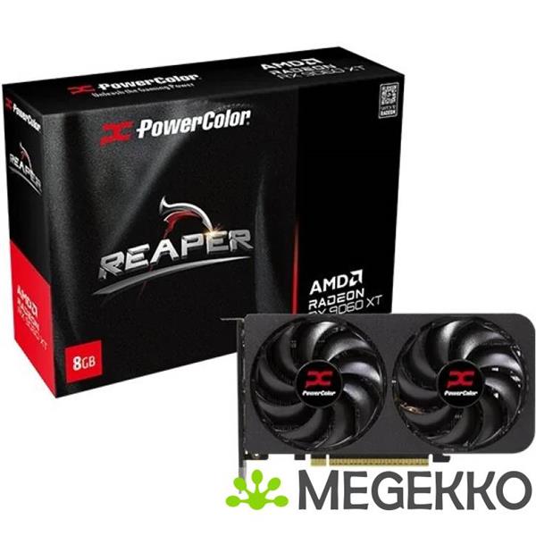 Grote foto powercolor reaper radeon rx 9060 xt 8gb computers en software videokaarten