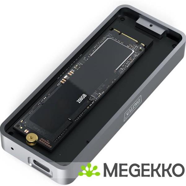 Grote foto digitus da 71157 behuizing voor opslagstations sdd behuizing zwart m.2 computers en software behuizingen en kasten